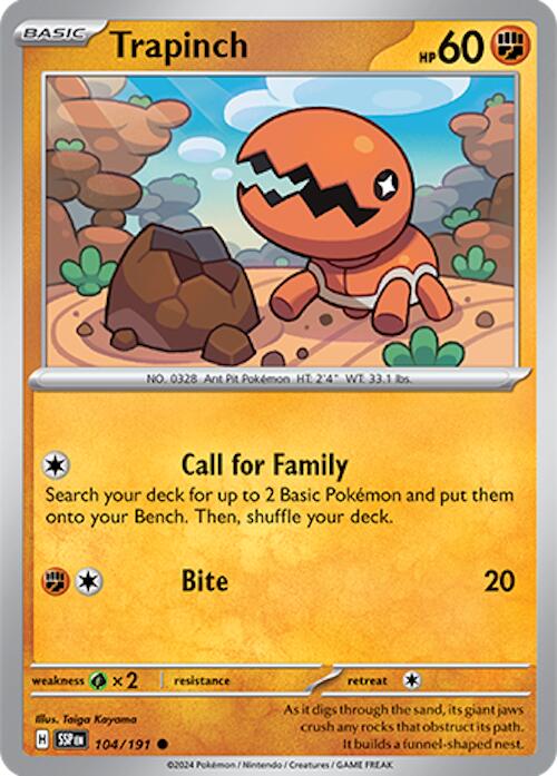 Trapinch - 104/191 - (SV08: Surging Sparks)