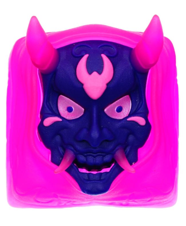 Hot Keys Project HKP Hannya Demon Laser Pink Artisan Keycap