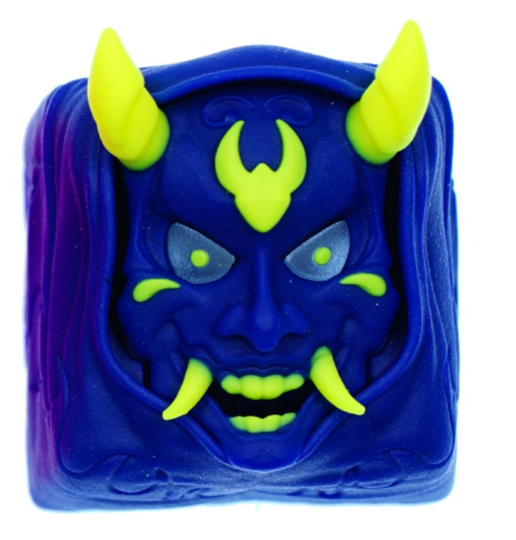 Hot Keys Project HKP Hannya Demon Royal Blue Artisan Keycap