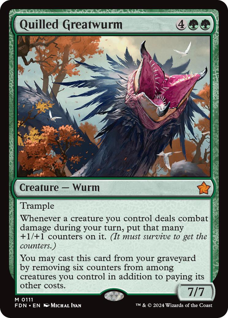 Quilled Greatwurm - 111 - (Foundations)