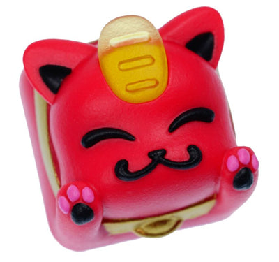 Hot Keys Project HKP Lucky Cat Red Artisan Keycap