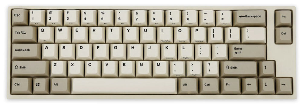 Leopold FC660MBT Two Tone White 65% Bluetooth Double Shot PBT Mechanical Keyboard