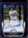 2023 Bowman Chrome Chris Newell #CPA-CN Purple Refractor Autograph /250