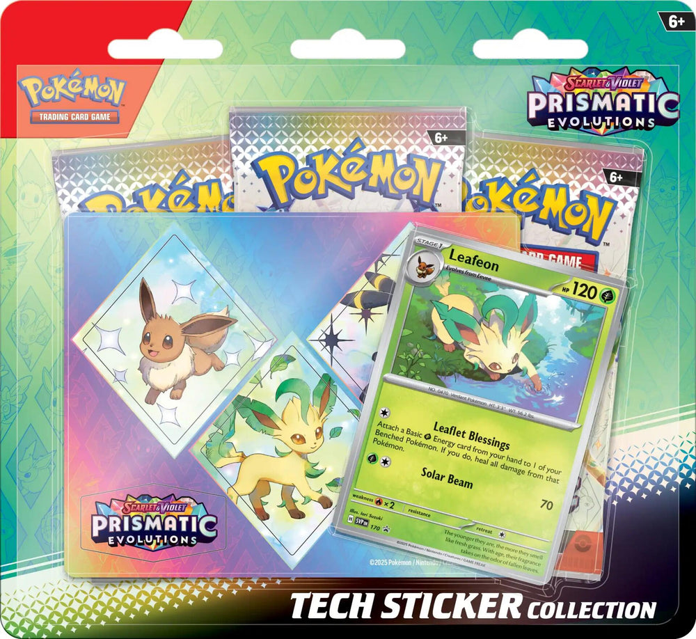 Pokemon TCG: Prismatic Evolutions Tech Sticker Collection [Leafeon]