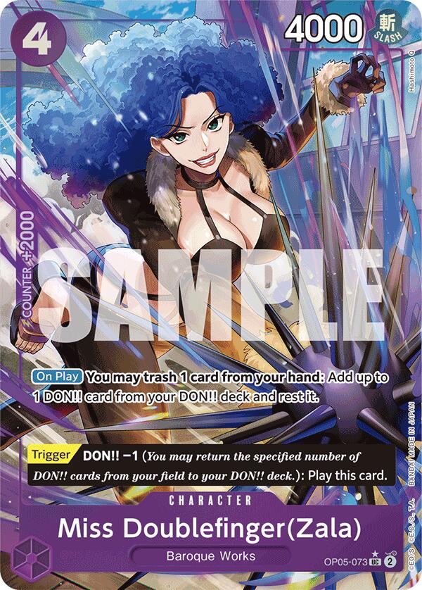 Miss Doublefinger(Zala) (Full Art) - OP05-073 - (Premium Booster -The Best-)