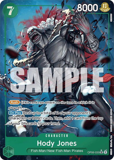 Hody Jones (Alternate Art) - OP06-035 - (Premium Booster -The Best-)