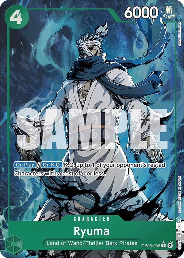 Ryuma (Alternate Art) - OP06-036 - (Premium Booster -The Best-)