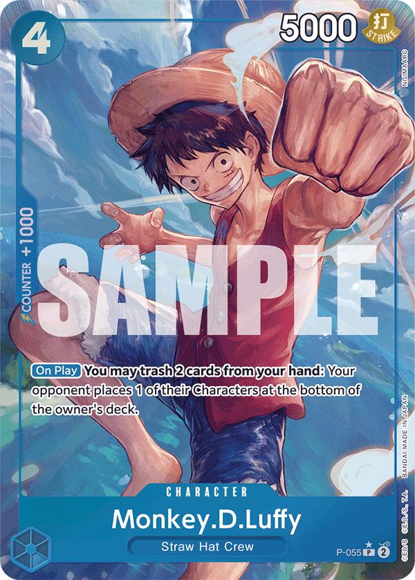 Monkey.D.Luffy (P-055) (Full Art) - P-055 - (Premium Booster -The Best-)