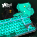 Tai-Hao Jelly Jade Haunted Translucent 152 Key Cubic Profile Double Shot ABS Keycap Set