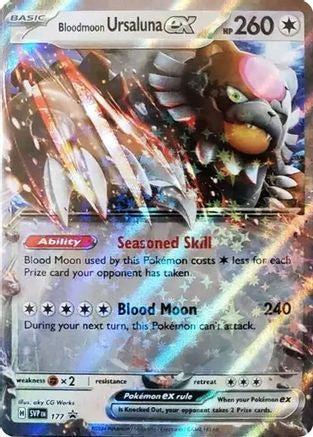 Bloodmoon Ursaluna Ex 177 177 Sv Scarlet Violet Promo Cards Holofoil