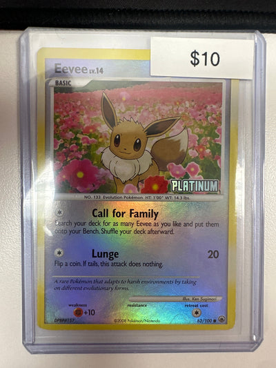 Pokemon Eevee Burger King Promo 62/100