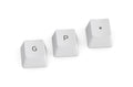 Glorious PC GPBT White 114 Key Cherry Profile Dye Sub PBT Keycap Set