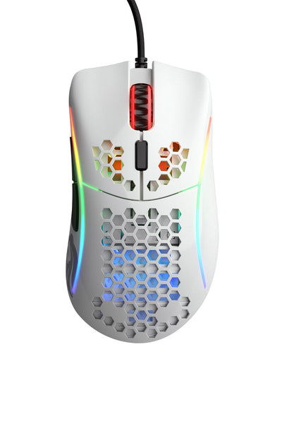 Glorious PC Model D Minus Glossy White RGB Wired Mouse