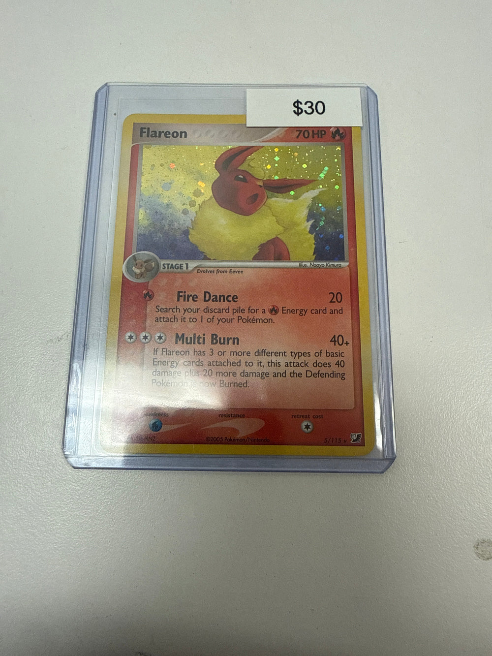 Pokemon Flareon Holo #5/115