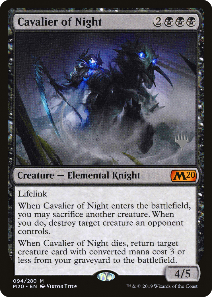 Cavalier of Night (PPM20-94P) - Core Set 2020 Promos Foil