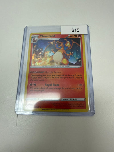 Pokemon Charizard Cracked Ice Holo #025/185