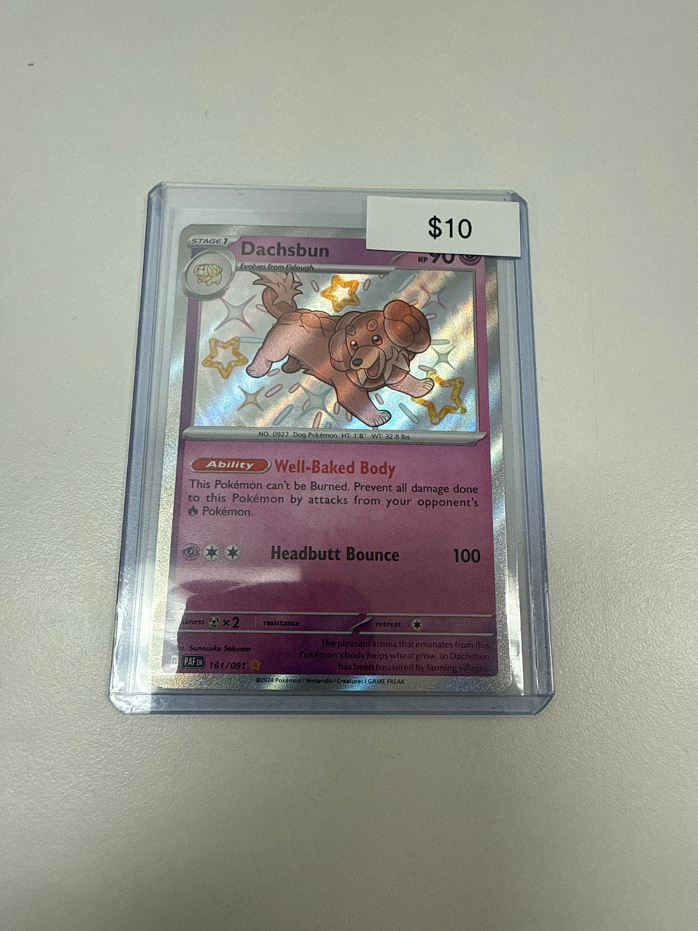 Pokemon Dachsbun Baby Shiny #161/091