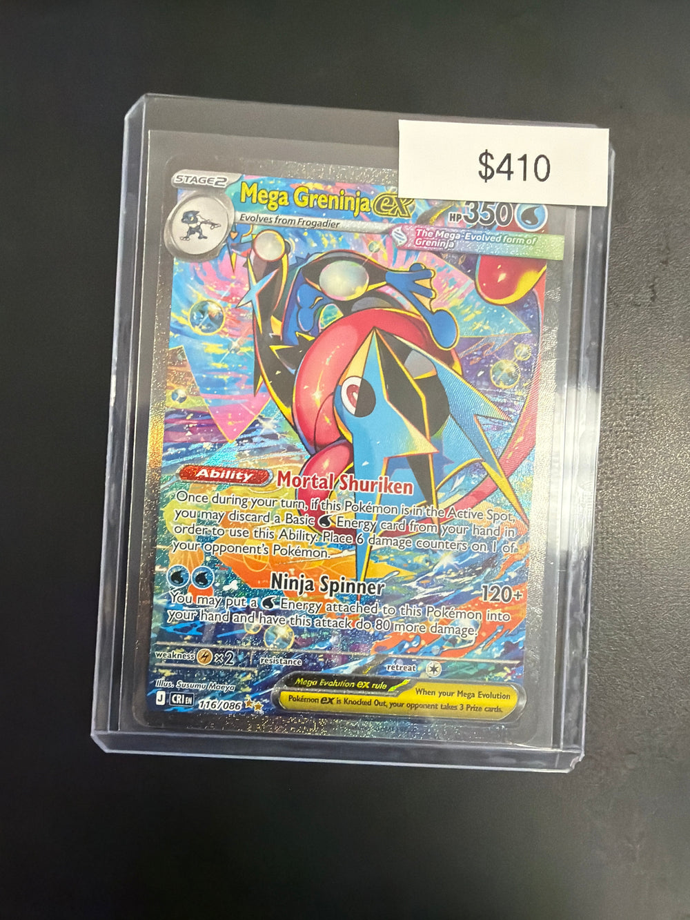 Pokemon Chaos Rising Mega Greninja EX #116/086
