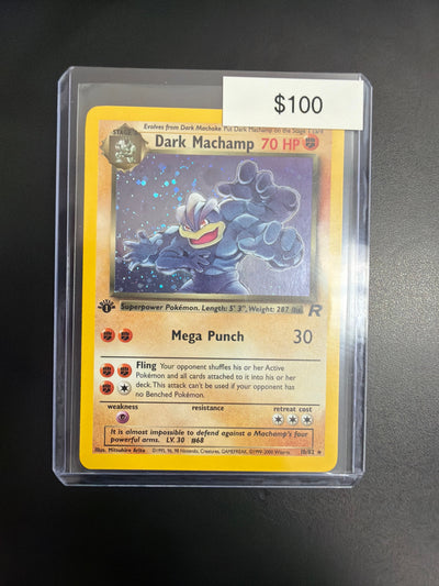 Pokemon Rocket Dark Machamp 1st Ed. 10/82 NM