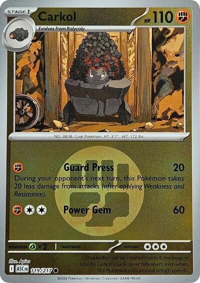 Carkol - Energy Symbol Pattern - 119/217 - Common [me025-119] [Reverse Holo]