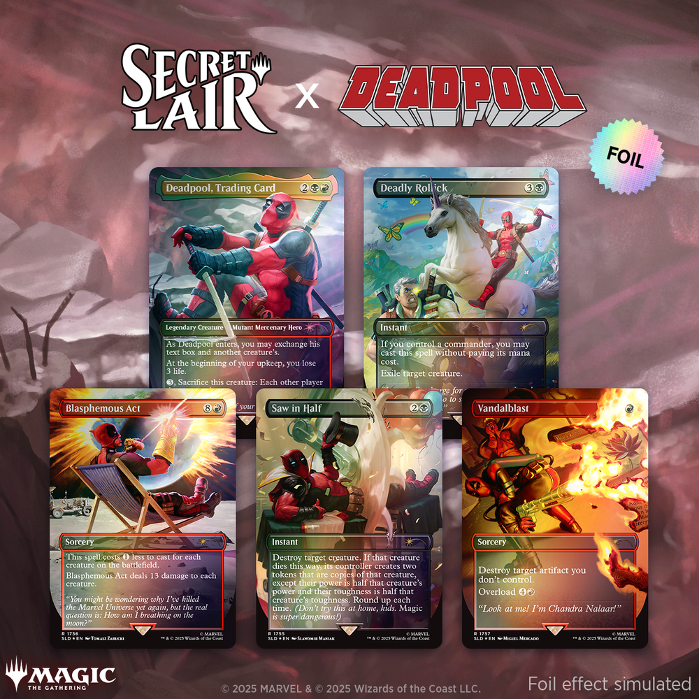 Magic the Gathering: Secret Lair Marvel's Deadpool (Rainbow Foil)