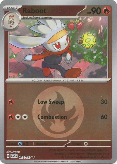 Raboot - Energy Symbol Pattern - 037/217 - Common [me025-037] [Reverse Holo]