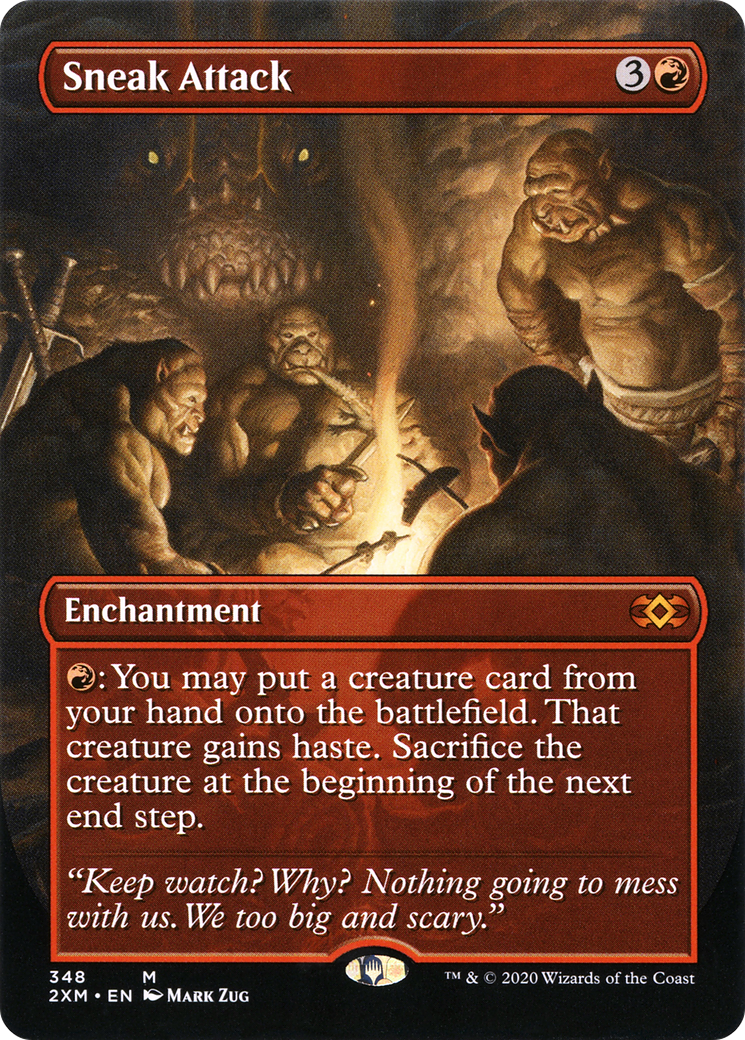 Sneak Attack (2XM-348) - Double Masters (Borderless) Foil