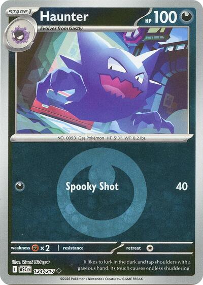 Haunter - Energy Symbol Pattern - 124/217 - Uncommon [me025-124] [Reverse Holo]