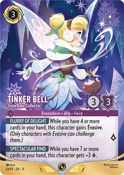 Tinker Bell - Snowflake Collector (Store Championship Participant) - 33/P3 [Disney Lorcana Promo Cards] [Non-Foil]