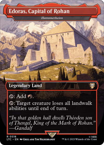 Hammerheim (LTC-518) - Tales of Middle-earth Commander / Edoras, Capital of Rohan (Borderless) Foil