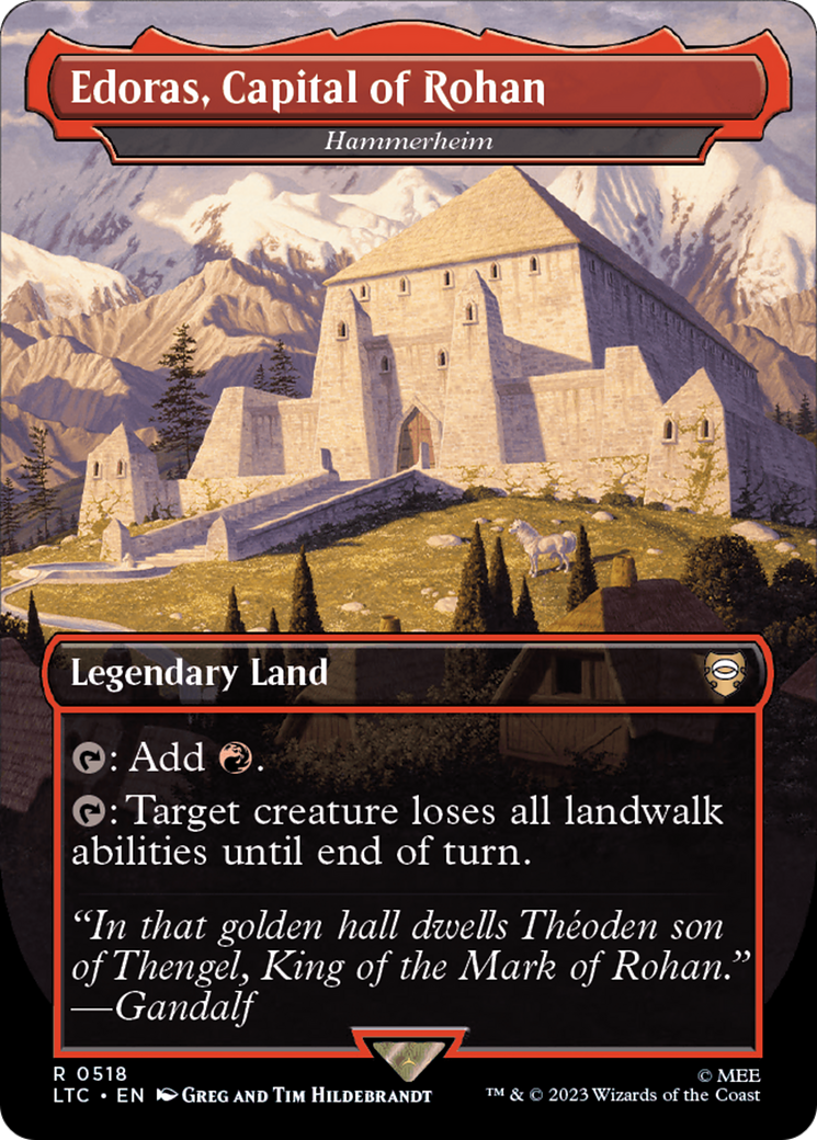 Hammerheim (LTC-518) - Tales of Middle-earth Commander / Edoras, Capital of Rohan (Borderless)