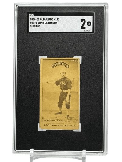 1886-87 Old Judge N172 John Clarkson #78-1 Chicago SGC 2