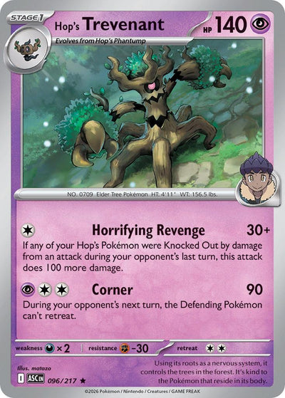 Hop's Trevenant - 096/217 - Rare [me025-096] [Holo]