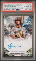 2023 Bowman Sterling Jackson Merrill #PS-JML Autograph Speckle /99 PSA 10 Auto 10