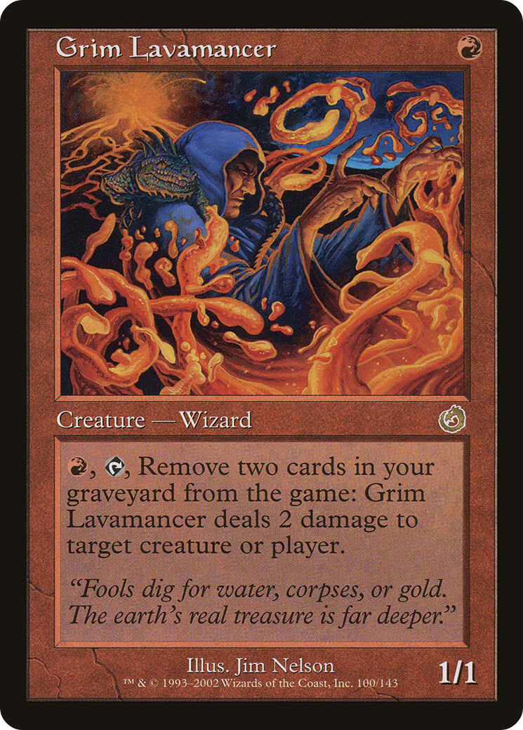 Grim Lavamancer (TOR-100) - Torment Foil