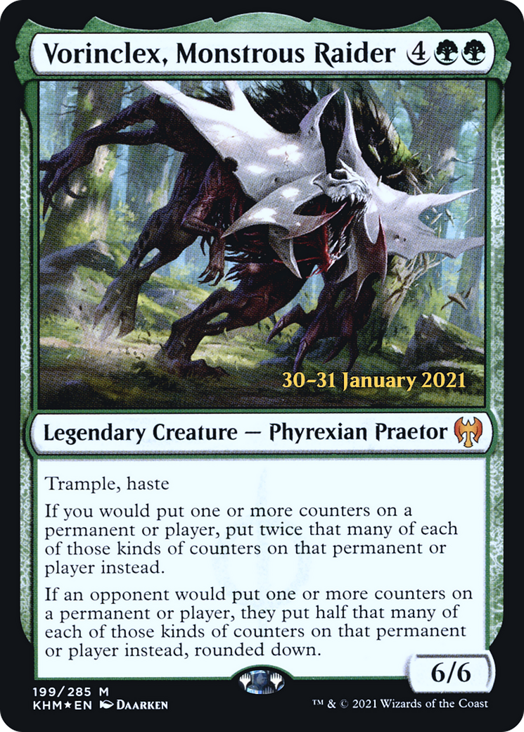 Vorinclex, Monstrous Raider (PRE-199S) - Kaldheim Promos Foil