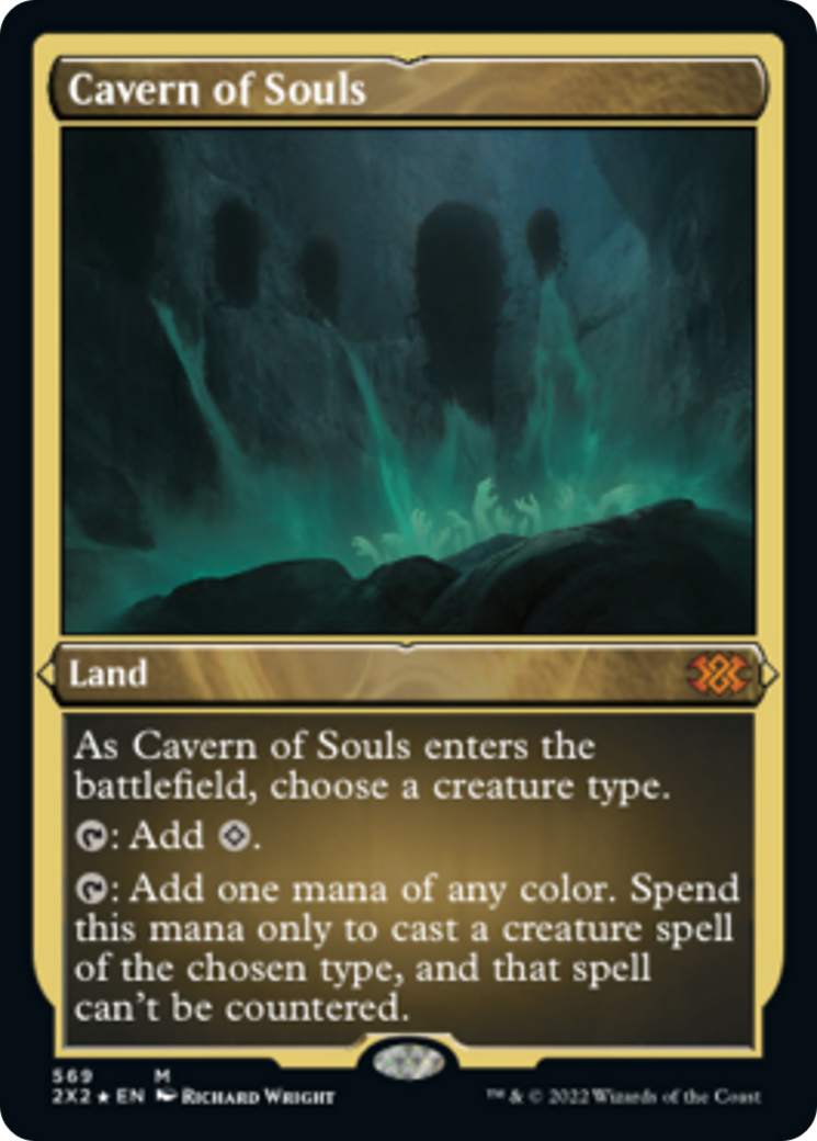 Cavern of Souls (2X2-569) - Double Masters 2022 Etched Foil