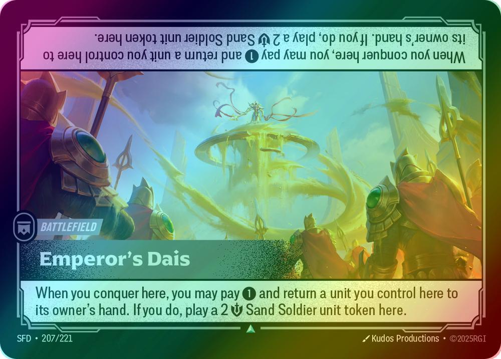 Emperor's Dais - 207/221 [Spiritforged] [Foil]