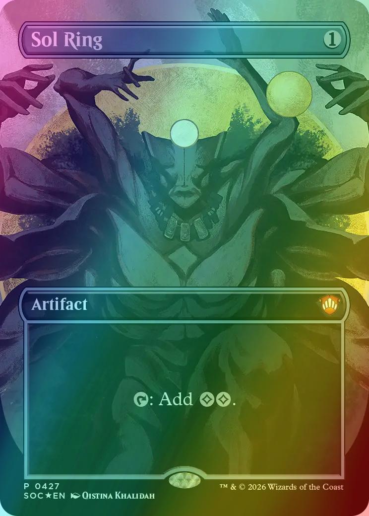 Sol Ring [427] [Borderless] [Codex Bundle] [Secrets of Strixhaven: Commander] [Foil]