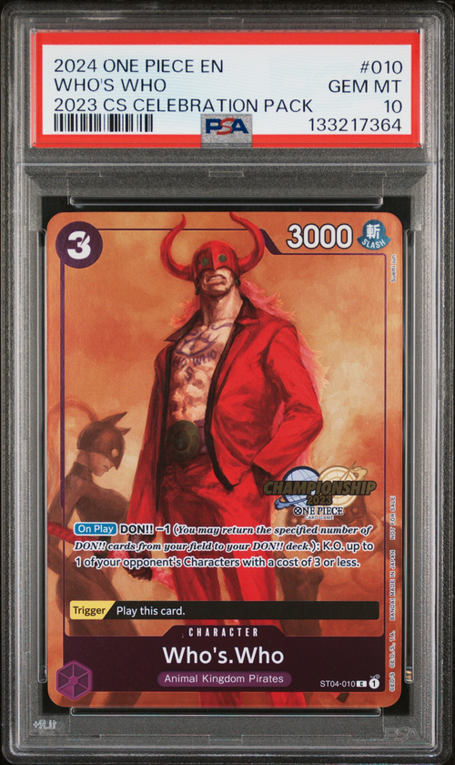 PSA 10 WHO'S WHO