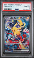 Pikachu ex PSA 10 2023 Japanese WCS23 World Championships Yokohama Deck