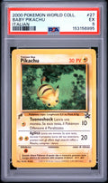 Baby Pikachu Italian PSA 5 2000 Pokemon Pikachu World Collection #27