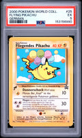 Flying Pikachu PSA 5 2000 Pokemon Pikachu World Collection #25 German