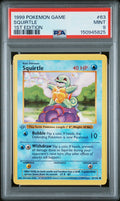 Squirtle 1st Edition PSA 9 1999 Pokemon Game #63 GREY STAMP