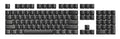 Glorious PC Black 104 Key OEM Profile Double Shot ABS Keycap Set
