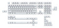 Glorious PC White 104 Key OEM Profile Double Shot ABS Keycap Set