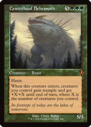 Craterhoof Behemoth (Retro Frame) (INR-480) - Innistrad Remastered Foil