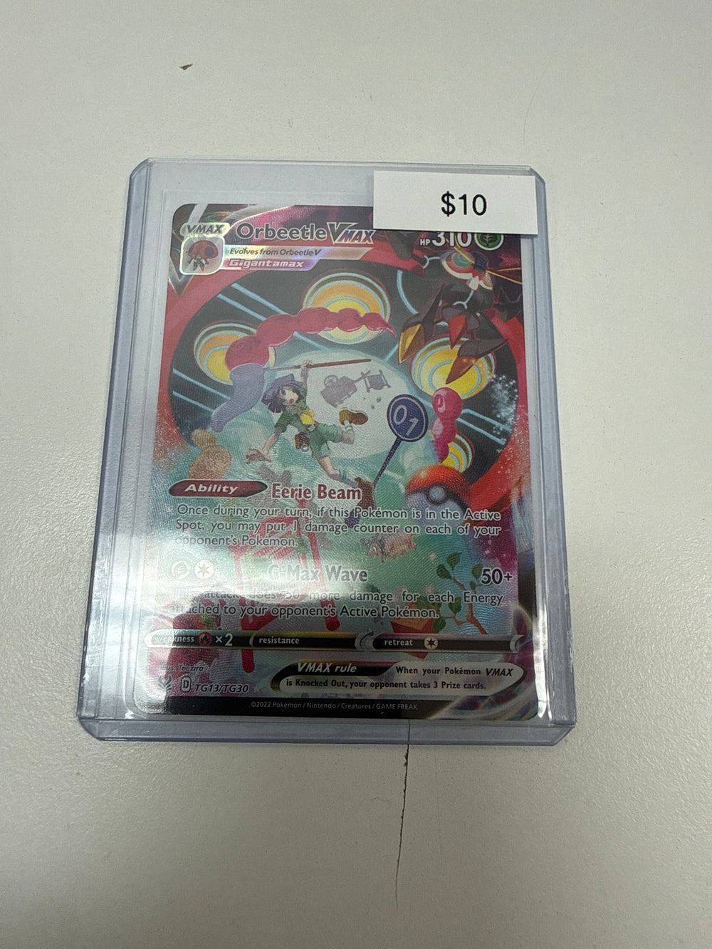 Pokemon Orbeetle Vmax #tg13/tg30