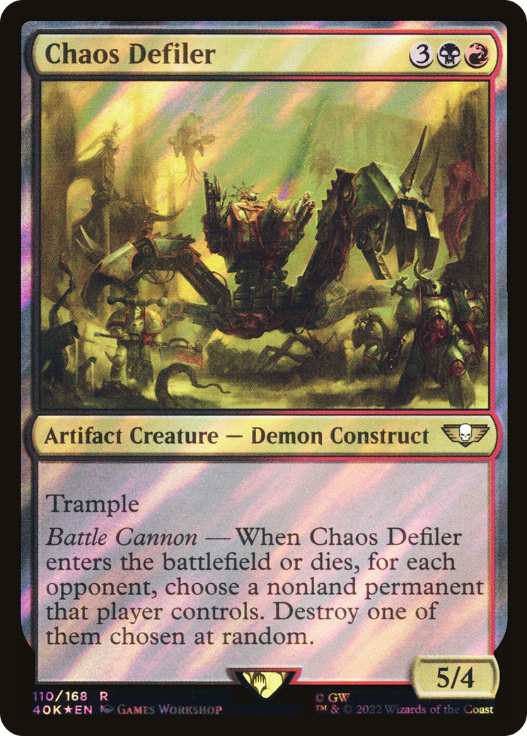 Chaos Defiler (40K-110â˜…) - Warhammer 40,000 Commander Foil