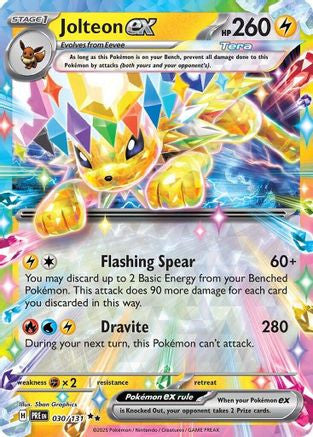 Jolteon Ex 030 131 30 Sv Prismatic Evolutions Holofoil